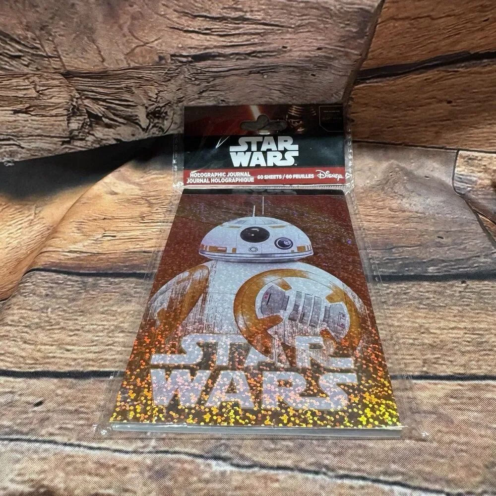 Star Wars BB-8 Holographic Journal Notebook 60 Sheets Tri-Coastal Disney NEW